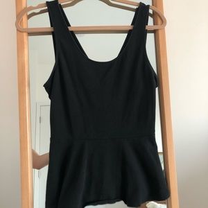 Express Peplum Top w/ Back Cutouts